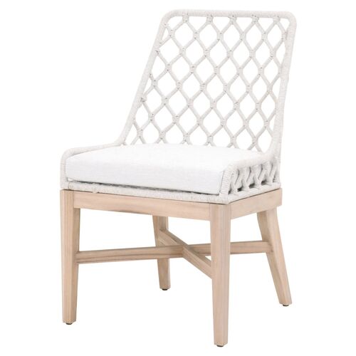 Ann Outdoor Rope Dining Chair, Gray/White Speckle