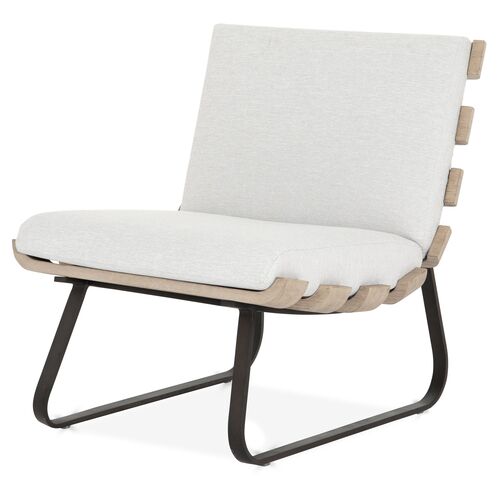 Hugo Outdoor Dining Chair, Stone Gray