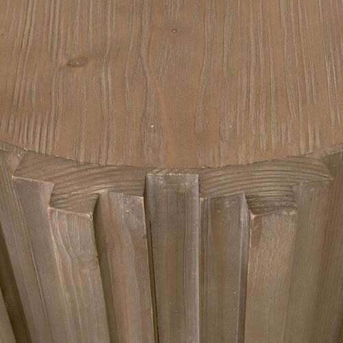 Jean Round End Table, Smoke Gray 4 Jean Round End Table, Smoke Gray