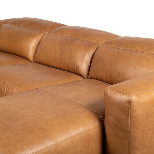 Jovi Power Recliner 3-Piece Leather Sectional w/ Chaise, Sonoma Butterscotch 7 Jovi Power Recliner 3-Piece Leather Sectional w/ Chaise, Sonoma Butterscotch
