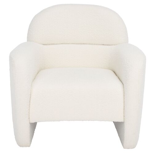 Yvette Boucle Accent Chair, Ivory 2 Yvette Boucle Accent Chair, Ivory