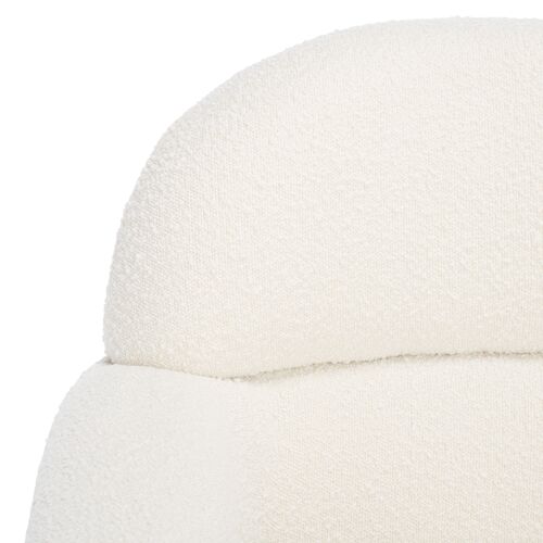 Yvette Boucle Accent Chair, Ivory 4 Yvette Boucle Accent Chair, Ivory