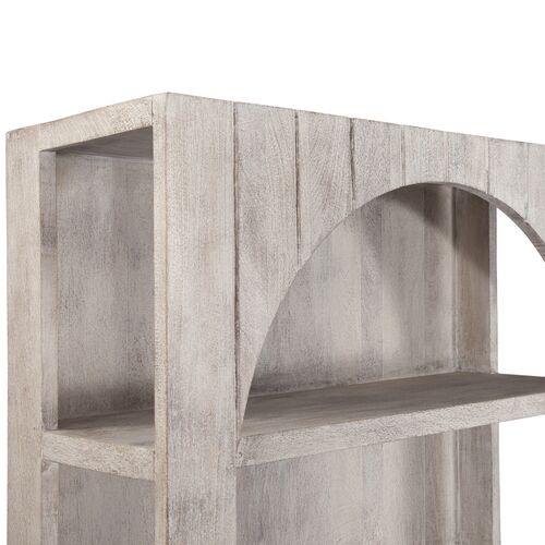 Jonathan Bookcase, White Wash 3 Jonathan Bookcase, White Wash