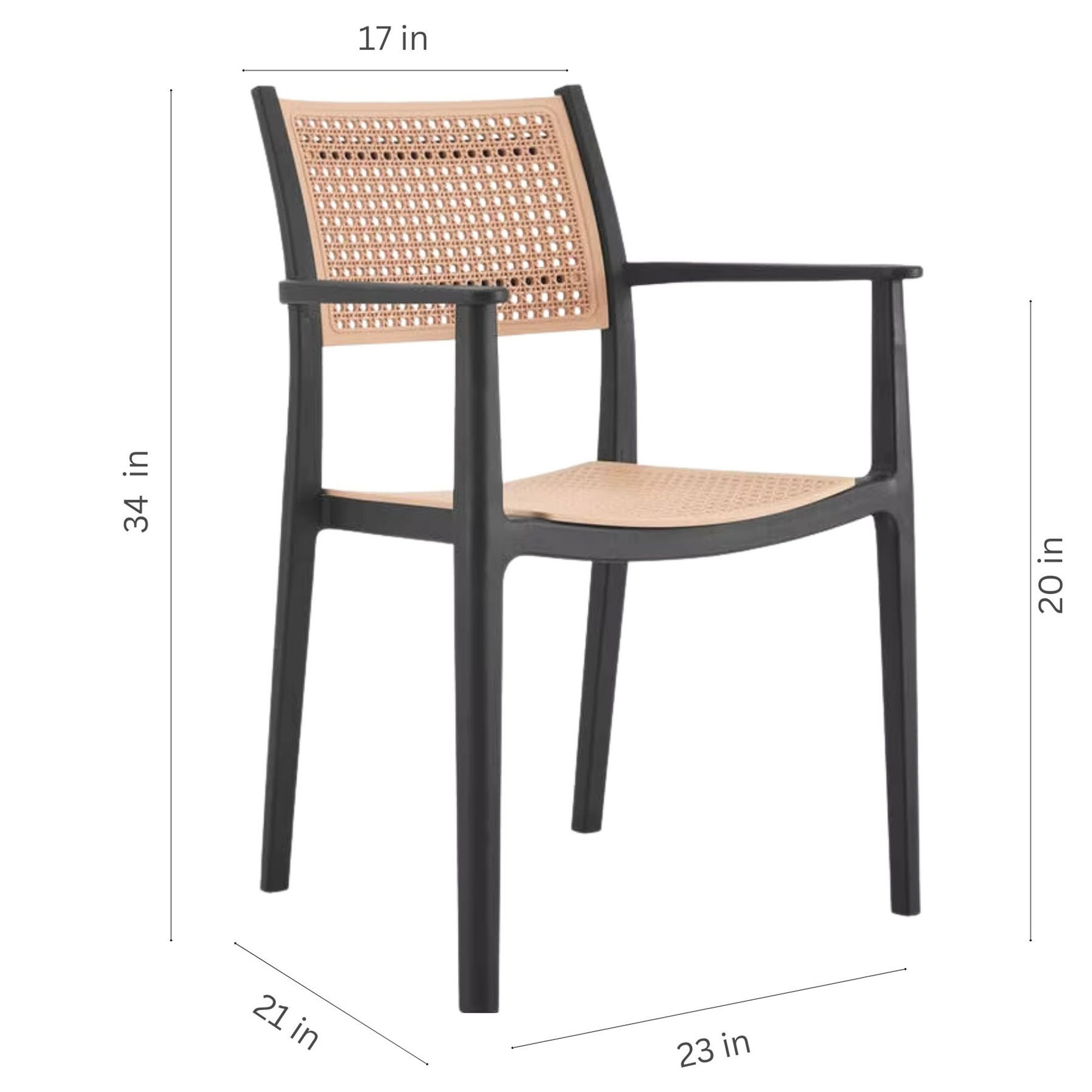 Tulum 5-Pc Outdoor Eucalyptus Round Dining Set, Natural/Black 8 Tulum 5-Pc Outdoor Eucalyptus Round Dining Set, Natural/Black