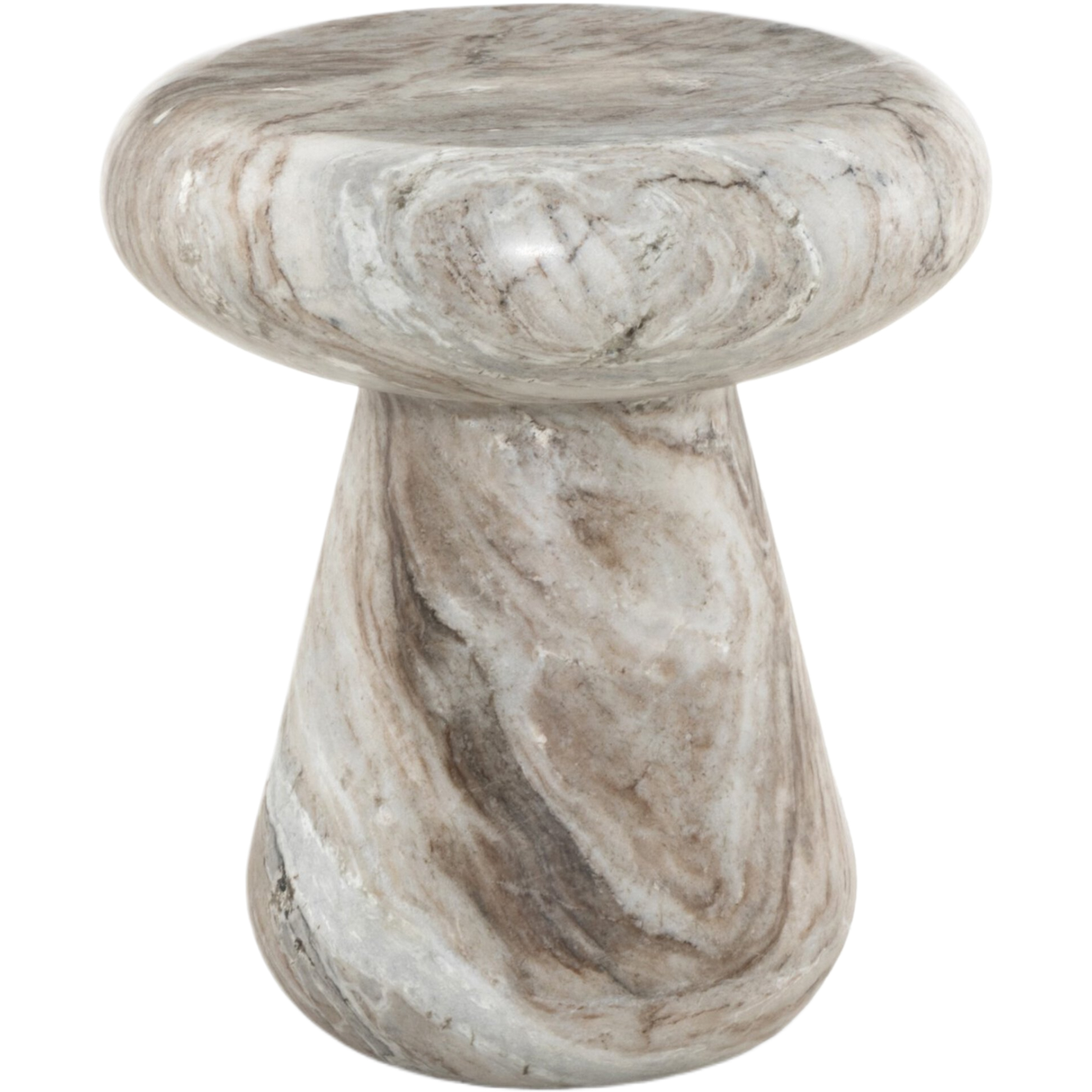 Crion Outdoor End Table, Sawar Marble 1 Crion Outdoor End Table, Sawar Marble