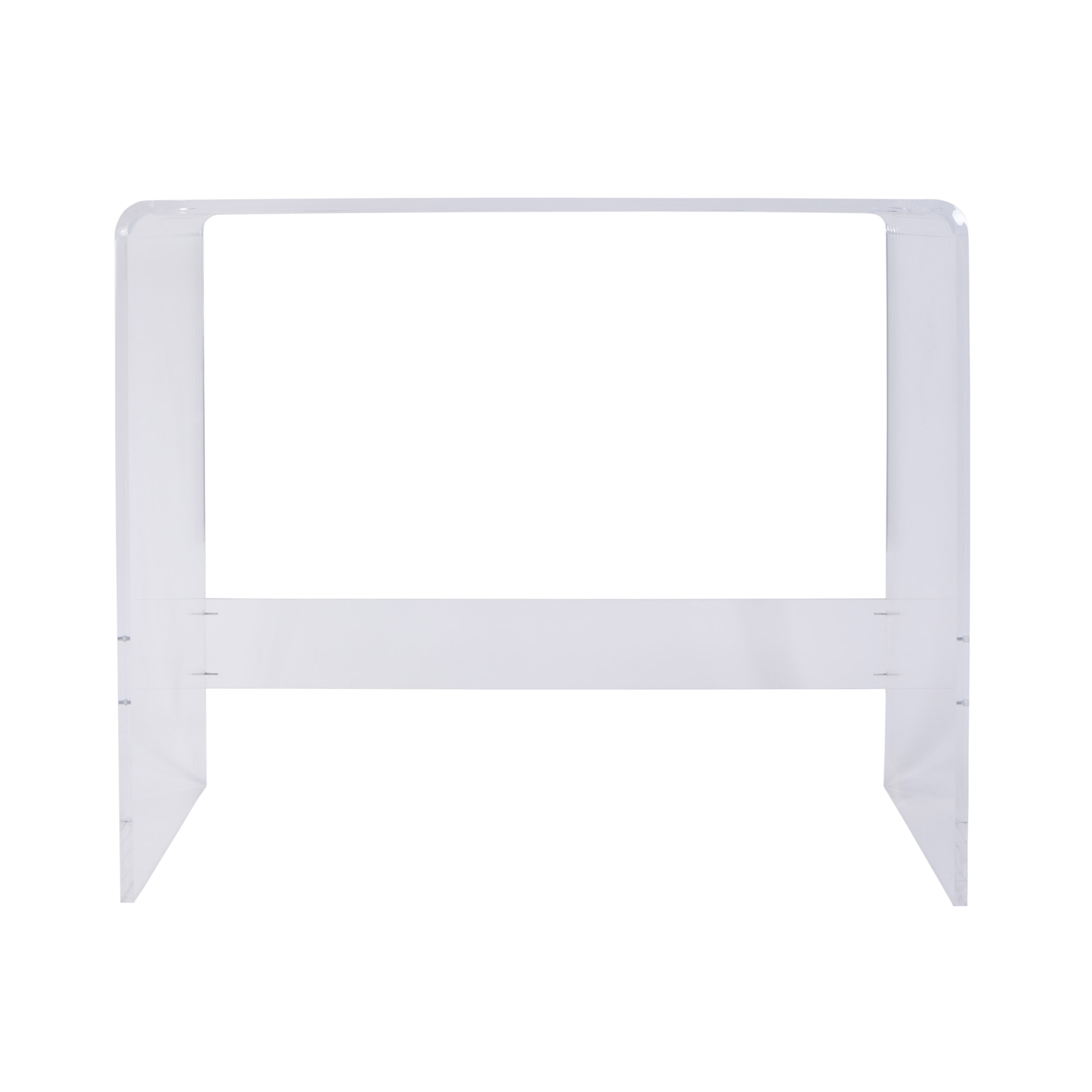 Hawthorn Acrylic Desk, Clear 2 Hawthorn Acrylic Desk, Clear