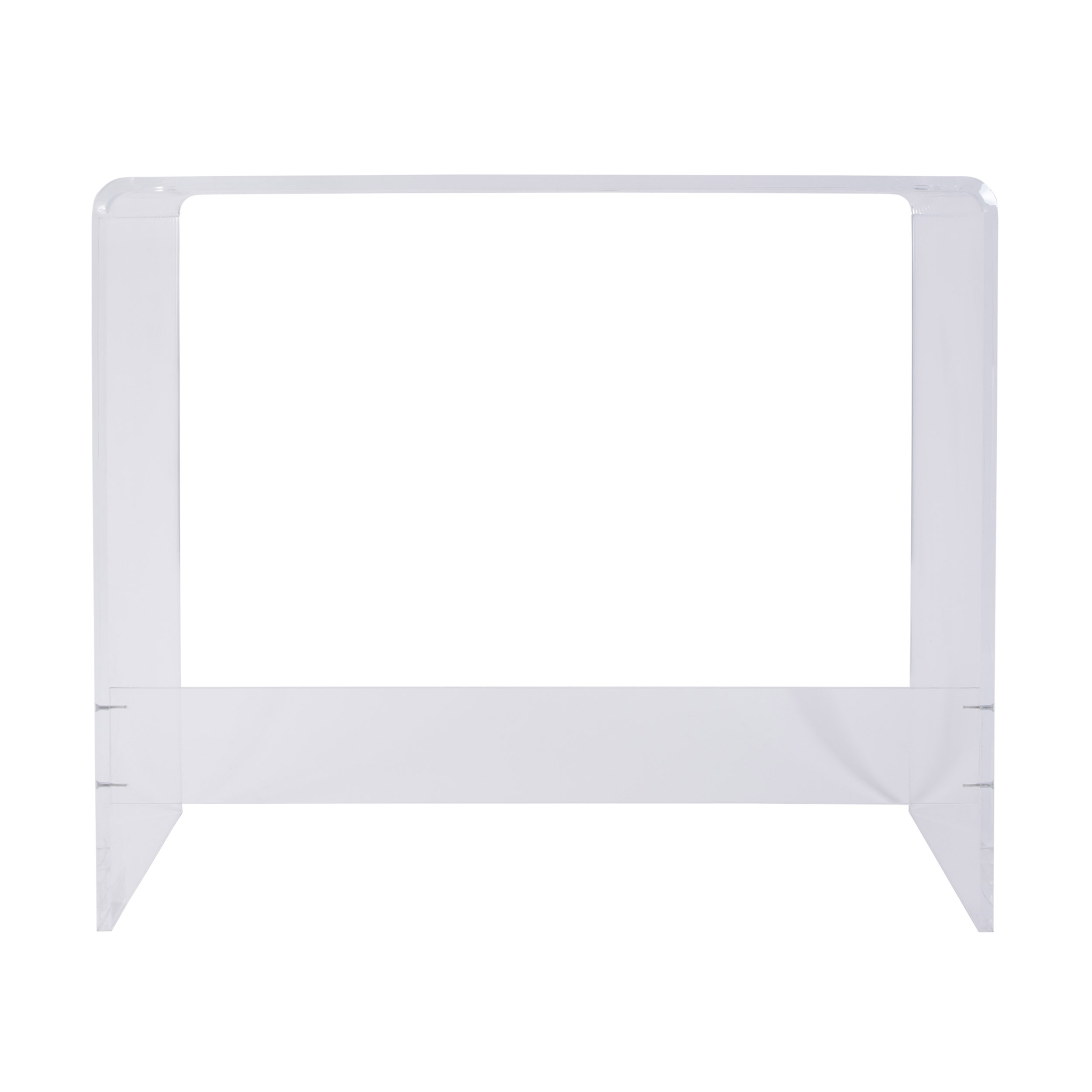 Hawthorn Acrylic Desk, Clear 4 Hawthorn Acrylic Desk, Clear