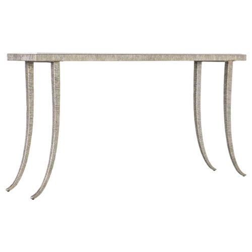 Melange Sabre Marble Top Console Table, Silver 1 Melange Sabre Marble Top Console Table, Silver