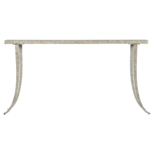 Melange Sabre Marble Top Console Table, Silver 2 Melange Sabre Marble Top Console Table, Silver