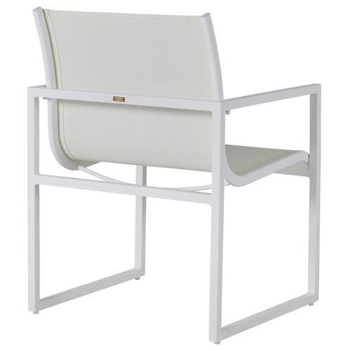 Serenata Outdoor Sling Arm Chair, Chalk White 5 Serenata Outdoor Sling Arm Chair, Chalk White