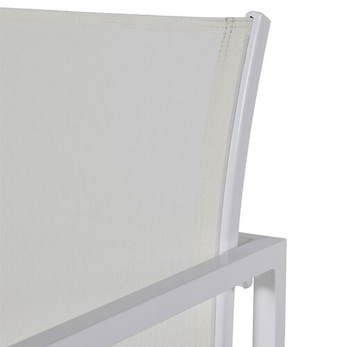 Serenata Outdoor Sling Arm Chair, Chalk White 6 Serenata Outdoor Sling Arm Chair, Chalk White