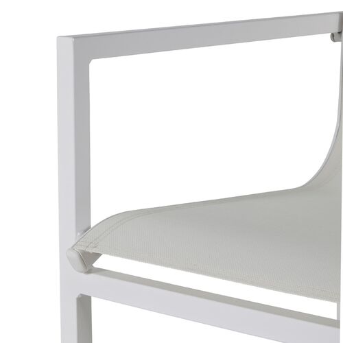 Serenata Outdoor Sling Arm Chair, Chalk White 7 Serenata Outdoor Sling Arm Chair, Chalk White