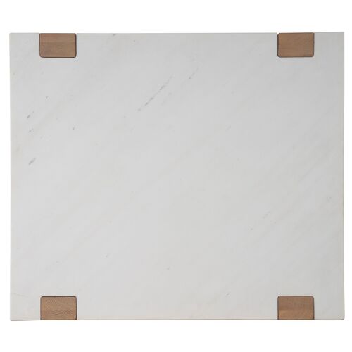 Rosa End Table, Natural Oak/White Quartz 3 Rosa End Table, Natural Oak/White Quartz
