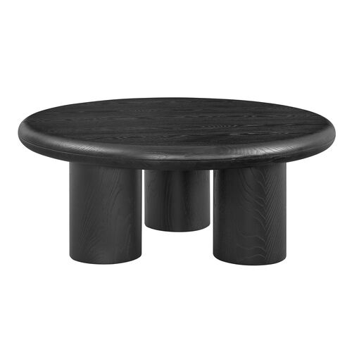 Tobin 36" Round Coffee Table, Black