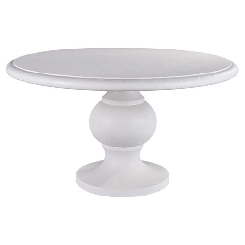 Coastal Living Martinique 54" Outdoor Round Dining Table, White 1 Coastal Living Martinique 54" Outdoor Round Dining Table, White