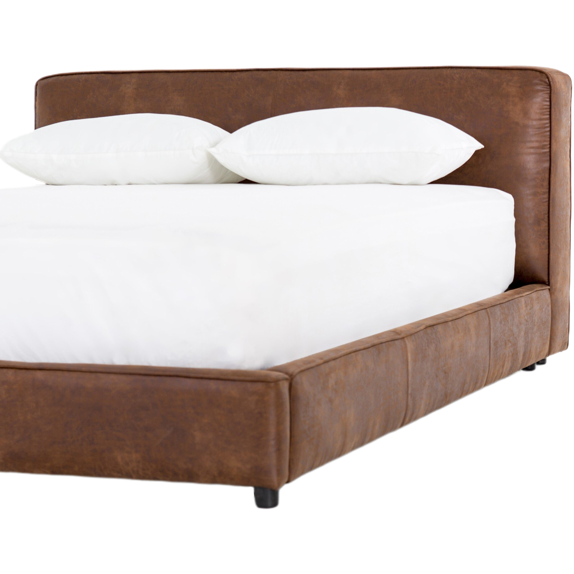 Adella Faux Leather Bed, Vintage Tobacco 8 Adella Faux Leather Bed, Vintage Tobacco