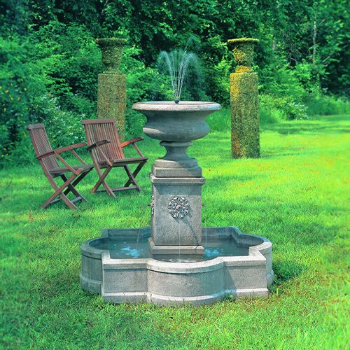 45" Palazzo Urn Fountain, Greystone 2 45" Palazzo Urn Fountain, Greystone