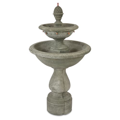 52" Charente Fountain, Distressed Gray 1 52" Charente Fountain, Distressed Gray