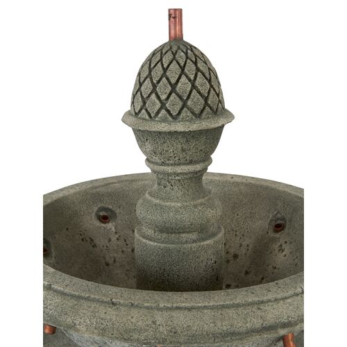 52" Charente Fountain, Distressed Gray 4 52" Charente Fountain, Distressed Gray