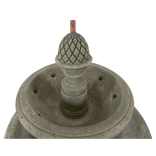 52" Charente Fountain, Distressed Gray 7 52" Charente Fountain, Distressed Gray