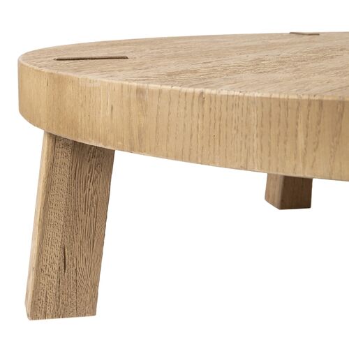 Sadira Round Oak Coffee Table 2 Sadira Round Oak Coffee Table