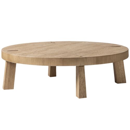 Sadira Round Oak Coffee Table 3 Sadira Round Oak Coffee Table