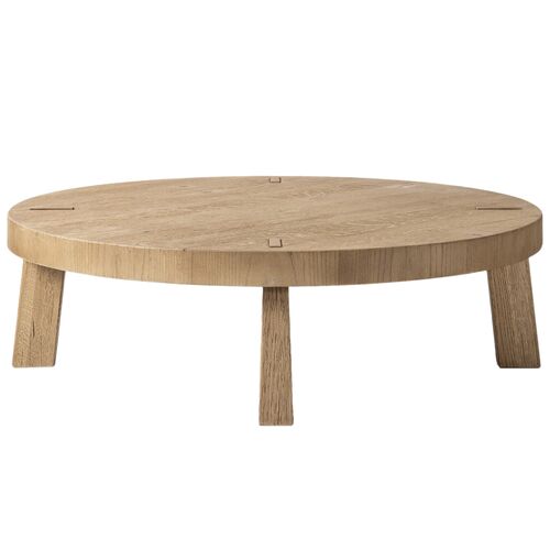 Sadira Round Oak Coffee Table 4 Sadira Round Oak Coffee Table