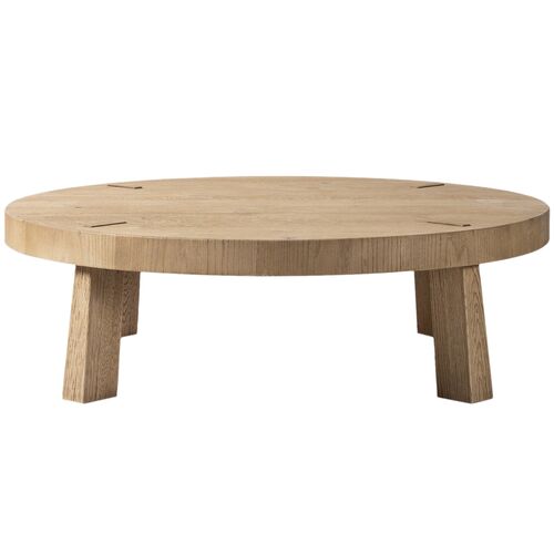 Sadira Round Oak Coffee Table 5 Sadira Round Oak Coffee Table