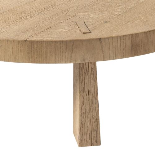 Sadira Round Oak Coffee Table 6 Sadira Round Oak Coffee Table