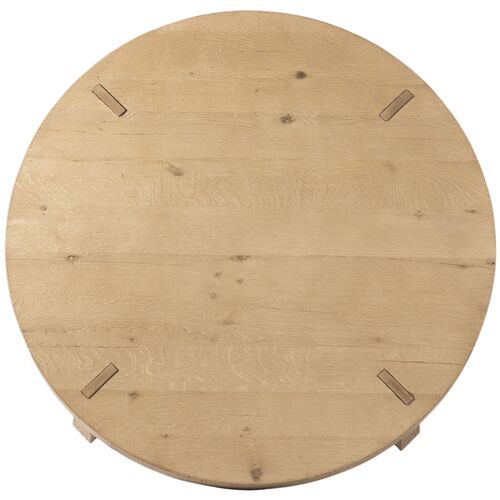 Sadira Round Oak Coffee Table 7 Sadira Round Oak Coffee Table