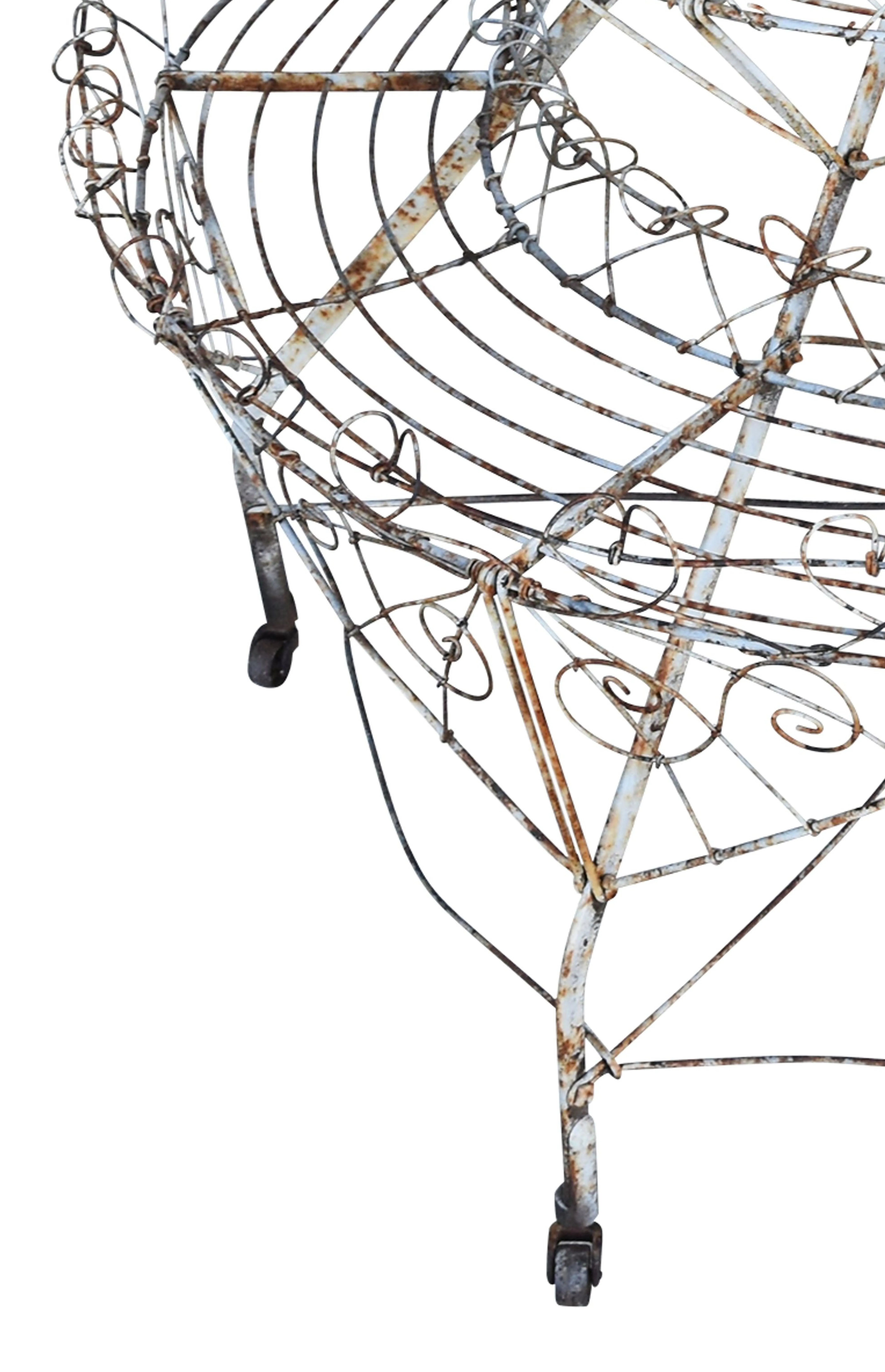 Vintage French Wire Tiered Plant Stand 9 Vintage French Wire Tiered Plant Stand