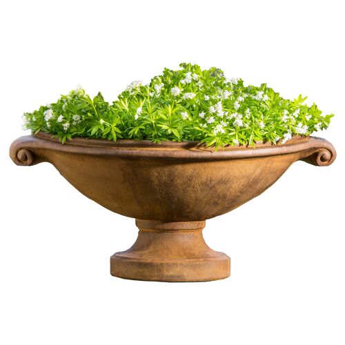 26" Medici Outdoor Planter, Rustic Iron 1 26" Medici Outdoor Planter, Rustic Iron