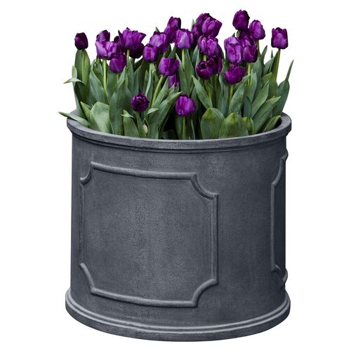 Portsmouth Round Planter, Lead Lite