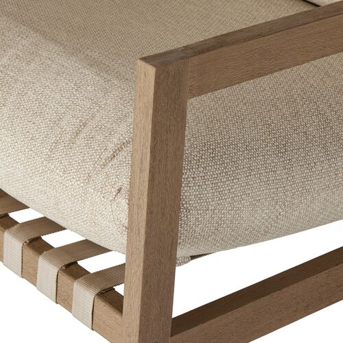 Glenn Outdoor Rocking Chair, Washed Brown/Sand 5 Glenn Outdoor Rocking Chair, Washed Brown/Sand