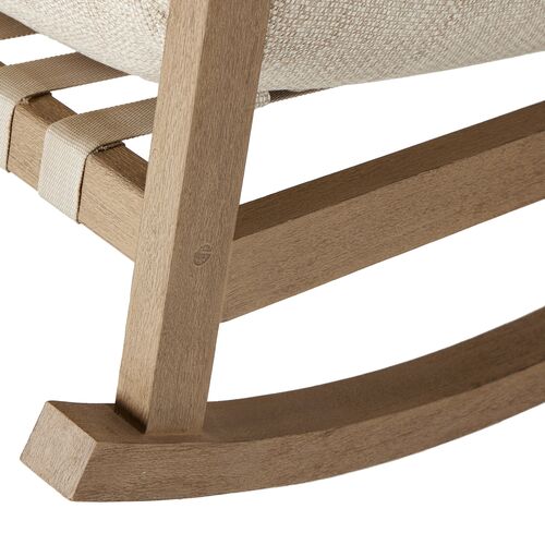 Glenn Outdoor Rocking Chair, Washed Brown/Sand 7 Glenn Outdoor Rocking Chair, Washed Brown/Sand