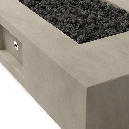 Rocco Outdoor Concrete Rectangular Fire Table 2 Rocco Outdoor Concrete Rectangular Fire Table