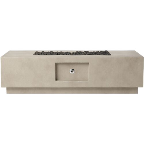 Rocco Outdoor Concrete Rectangular Fire Table 3 Rocco Outdoor Concrete Rectangular Fire Table
