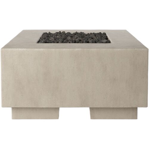Rocco Outdoor Concrete Rectangular Fire Table 4 Rocco Outdoor Concrete Rectangular Fire Table