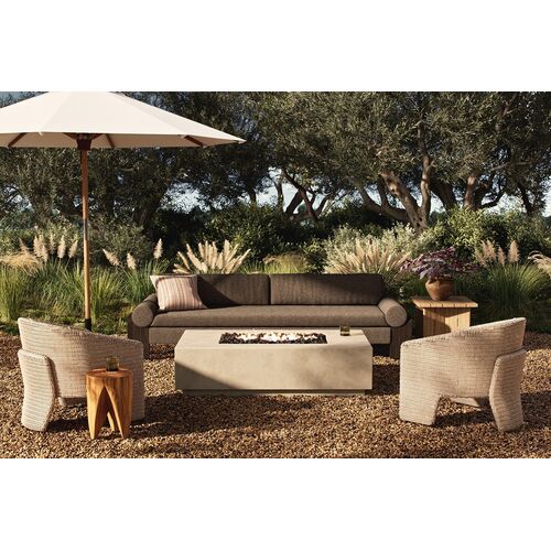 Rocco Outdoor Concrete Rectangular Fire Table 6 Rocco Outdoor Concrete Rectangular Fire Table