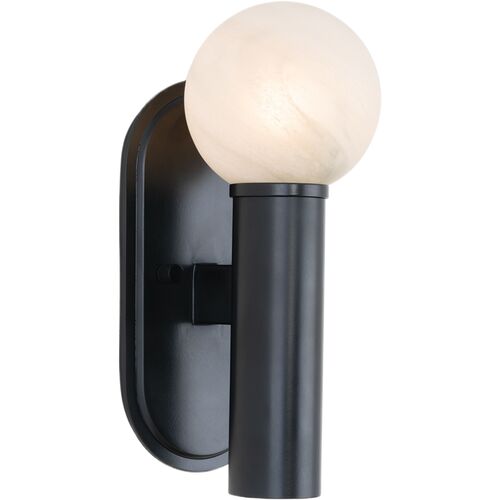 Dion Globe Outdoor Wall Sconce, Black 2 Dion Globe Outdoor Wall Sconce, Black