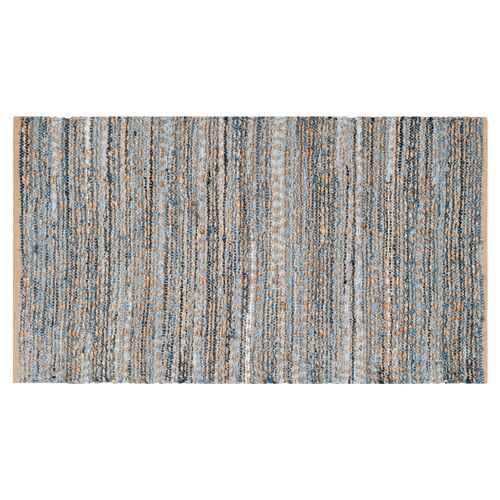 Capshaw Flat-Weave Rug, Natural/Blue 1 Capshaw Flat-Weave Rug, Natural/Blue