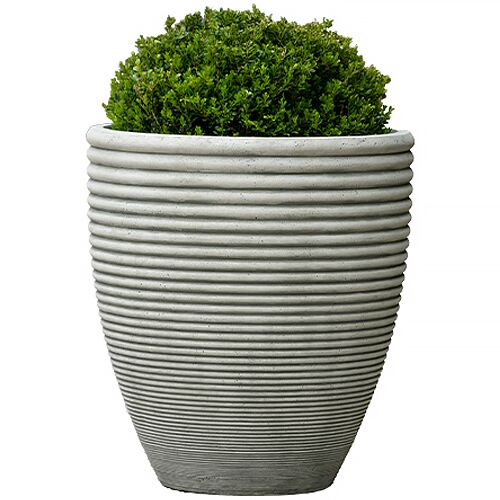 Bibendum Planter, Greystone 1 Bibendum Planter, Greystone