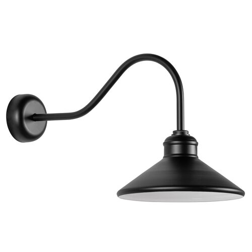 Kaelia Outdoor Wall Sconce, Matte Black 1 Kaelia Outdoor Wall Sconce, Matte Black