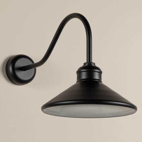 Kaelia Outdoor Wall Sconce, Matte Black 2 Kaelia Outdoor Wall Sconce, Matte Black