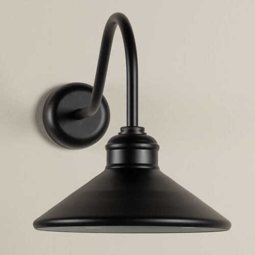 Kaelia Outdoor Wall Sconce, Matte Black 5 Kaelia Outdoor Wall Sconce, Matte Black