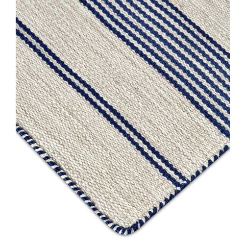 Gilford Outdoor Rug, Navy/White 3 Gilford Outdoor Rug, Navy/White