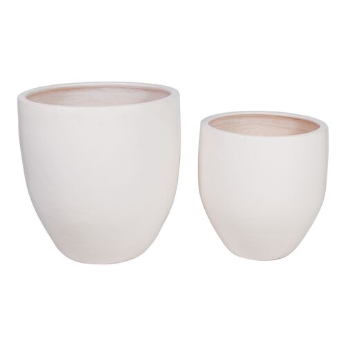 Velora Outdoor Hand Crafted Ceramic Planter Set