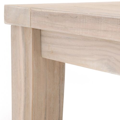 Easton Outdoor 42" Square Counter Table, Gray Teak 5 Easton Outdoor 42" Square Counter Table, Gray Teak
