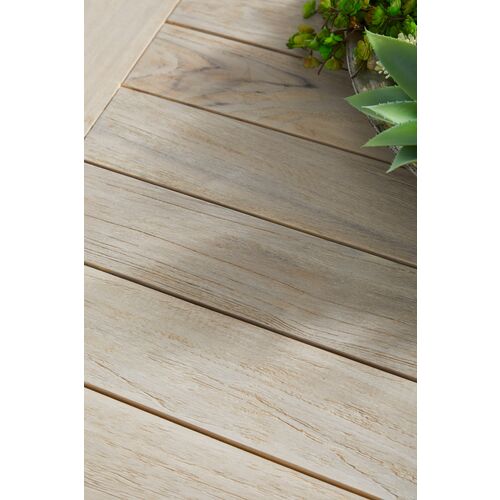 Easton Outdoor 42" Square Counter Table, Gray Teak 9 Easton Outdoor 42" Square Counter Table, Gray Teak