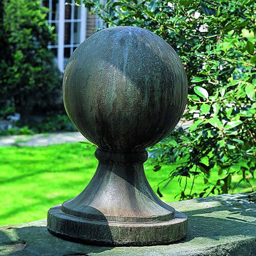 18" Sphere Round Base Finial, Copper Bronze 2 18" Sphere Round Base Finial, Copper Bronze